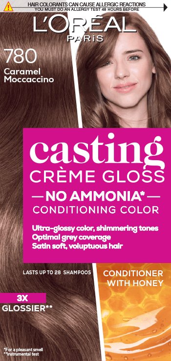 Боя за коса 780 Мокачино с карамел Casting Creme Gloss Продуктово изображение